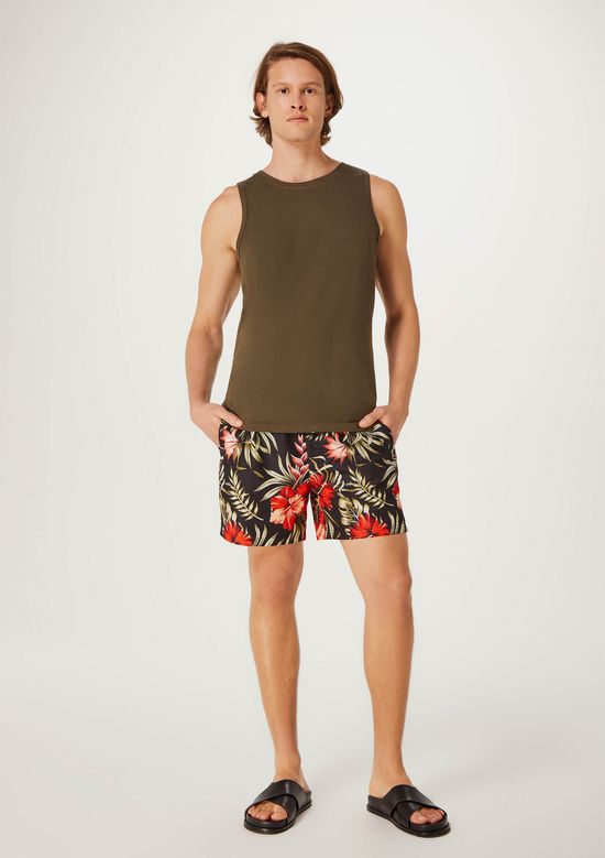 Foto do produto: Shorts Praia Masculino Estampado - Preto