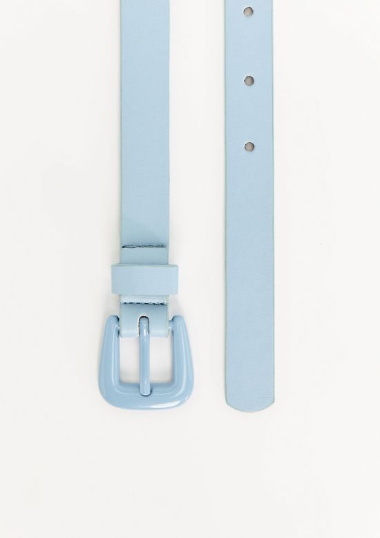 Foto do produto: Cinto Feminino Fino Com Fivela De Metal - Azul