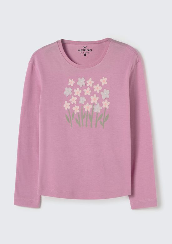 Foto do produto: Blusa Infantil Menina Toddler Com Estampa - Rosa