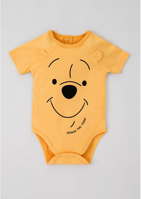 Body Bebê Unissex Ursinho Pooh - Amarelo