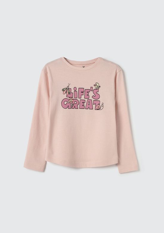 Foto do produto: Blusa Infantil Menina Toddler Com Estampa - Rosa