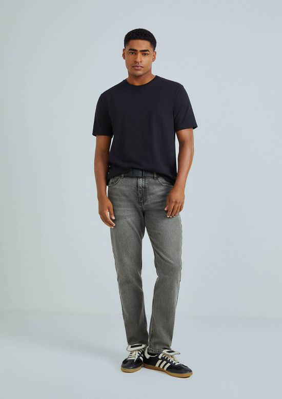 Foto do produto: Calça Jeans Masculina Slim Estonada - Preto