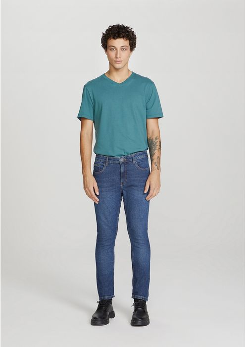 Calça Jeans Masculina Skinny - Azul