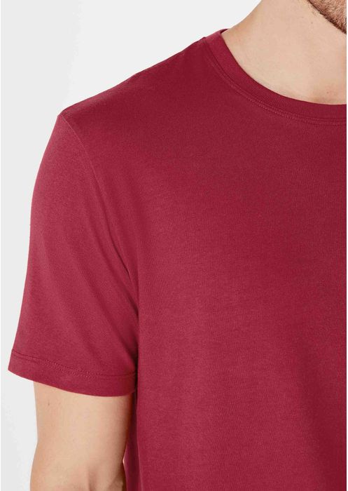 Camiseta Básica Unissex Mangas Curtas World - Vermelho