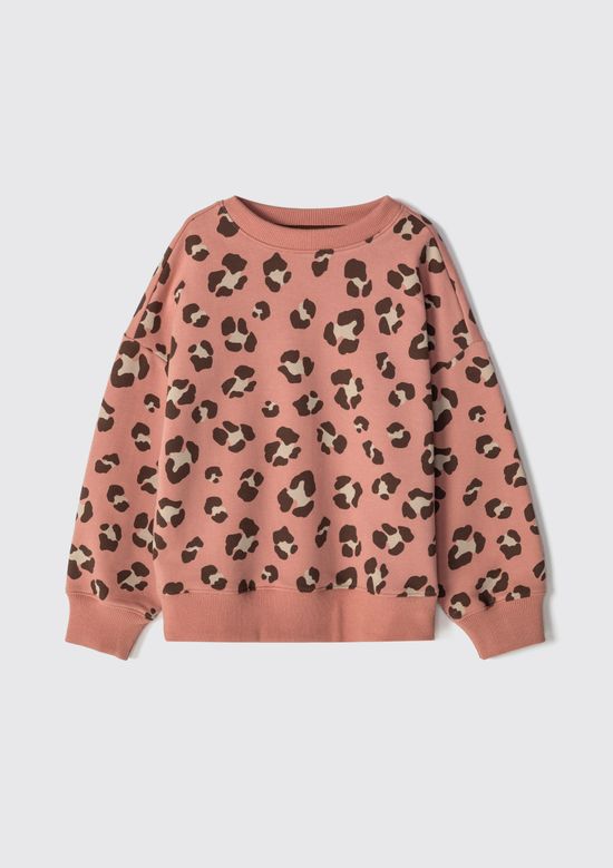 Foto do produto: Blusão de Moletom Infantil Menina Estampado - Rosa