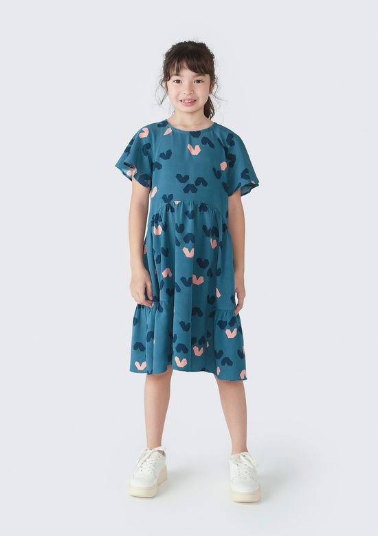 Foto do produto: Vestido Curto Infantil Estampado - Azul