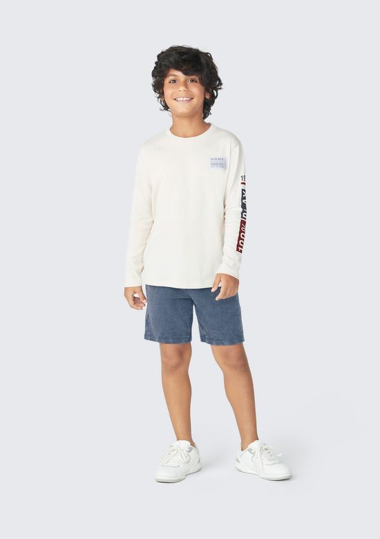 Foto do produto: Camiseta Infantil Menino Comfort - Bege