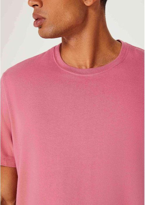 Camiseta Básica Masculina Super Cotton - Rosa Antigo