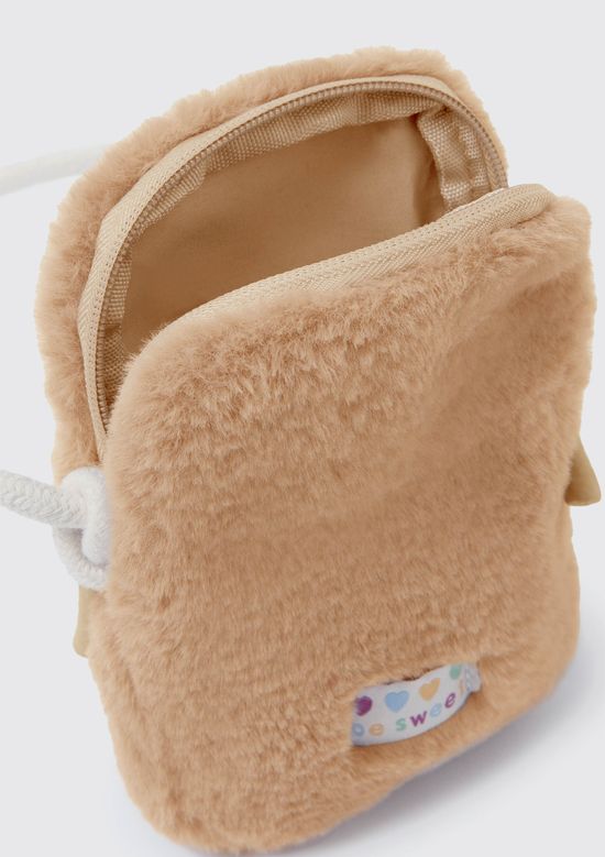 Foto do produto: Bolsa Infantil Menina de Pelúcia - Marrom