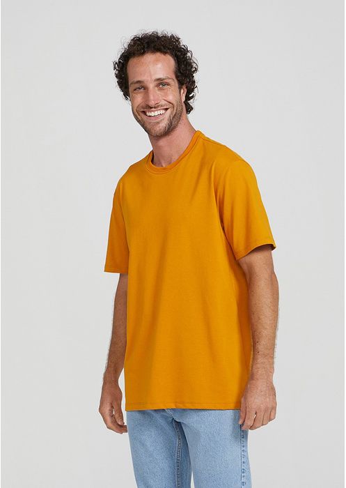 Camiseta Básica Masculina Super Cotton - Laranja