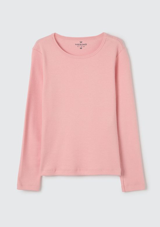 Foto do produto: Blusa Básica Infantil Menina Manga Longa - Rosa