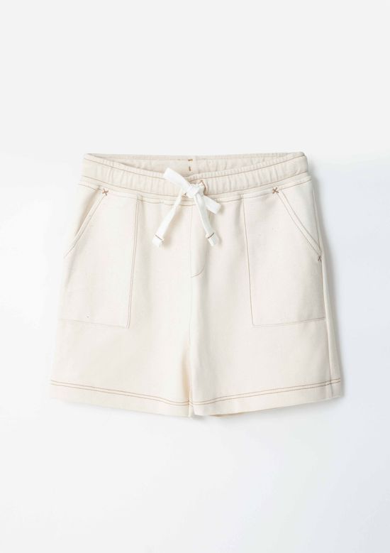 Foto do produto: Shorts Infantil Menino Toddler Em Moletinho - Off white