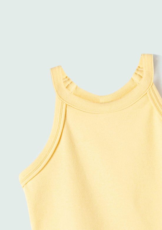 Foto do produto: Regata Infantil Menina Em Ribana - Amarelo