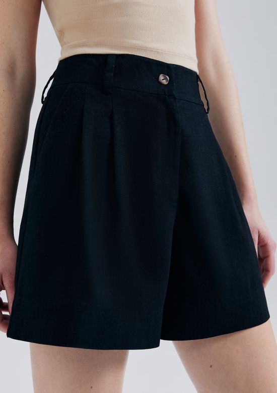 Foto do produto: Shorts Feminino Cintura Alta Eco - Preto