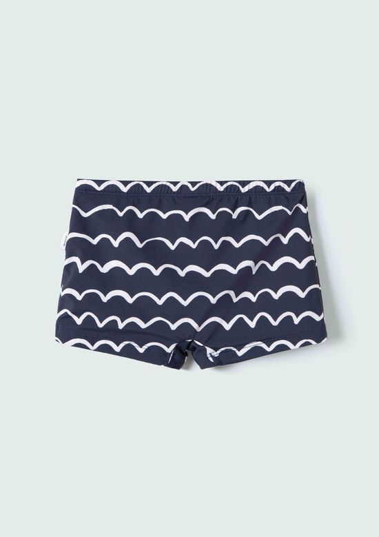Foto do produto: Sunga Infantil Boxer Com Estampa - Azul