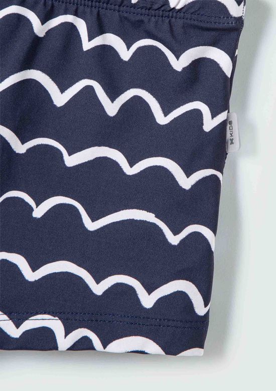 Foto do produto: Sunga Infantil Boxer Com Estampa - Azul