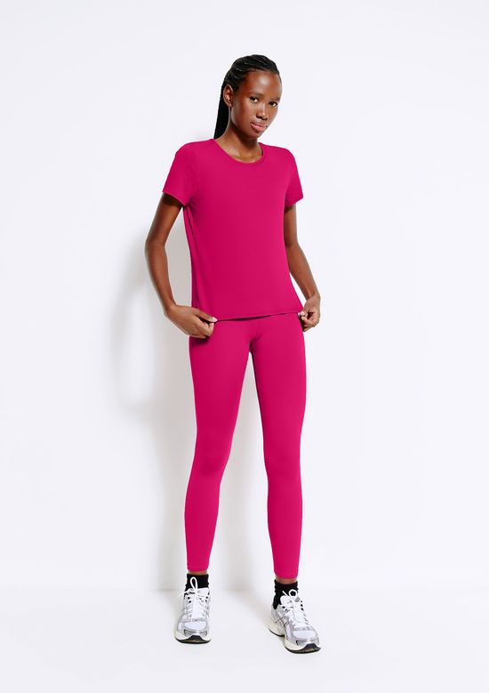 Foto do produto: Calça Legging Esportiva Básica Feminina - Rosa