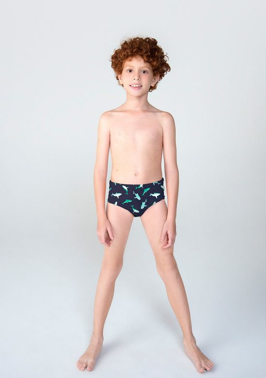 Foto do produto: Sunga Infantil Slip Com Estampa - Azul