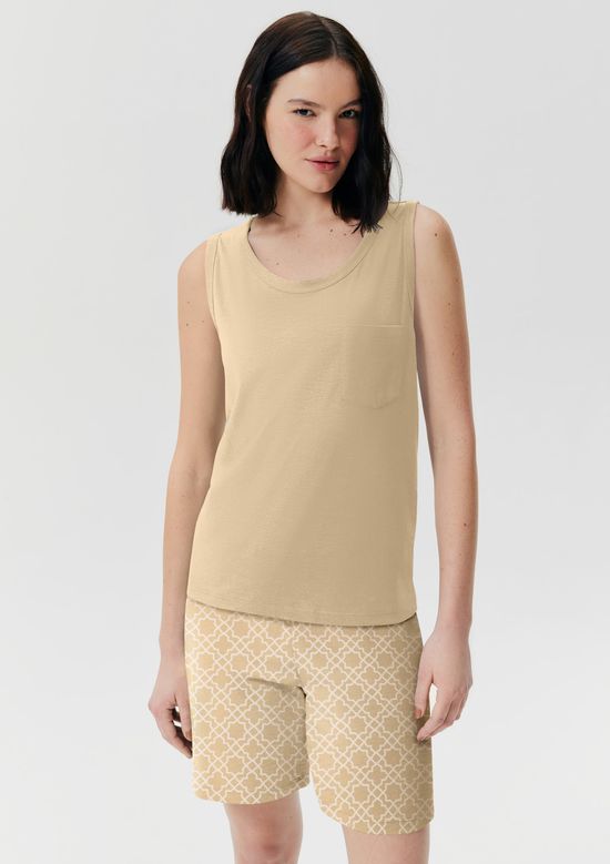 Foto do produto: Pijama Curto Feminino Amplo Estampado - Amarelo