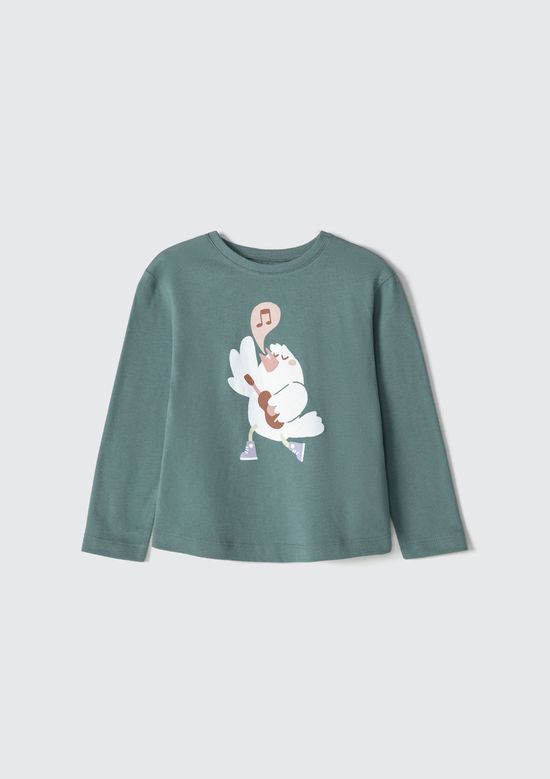 Foto do produto: Blusa Infantil Menina Toddler Com Estampa - Verde