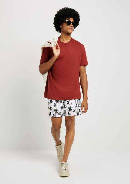 Foto do produto: Shorts Praia Masculino Estampado - Off white