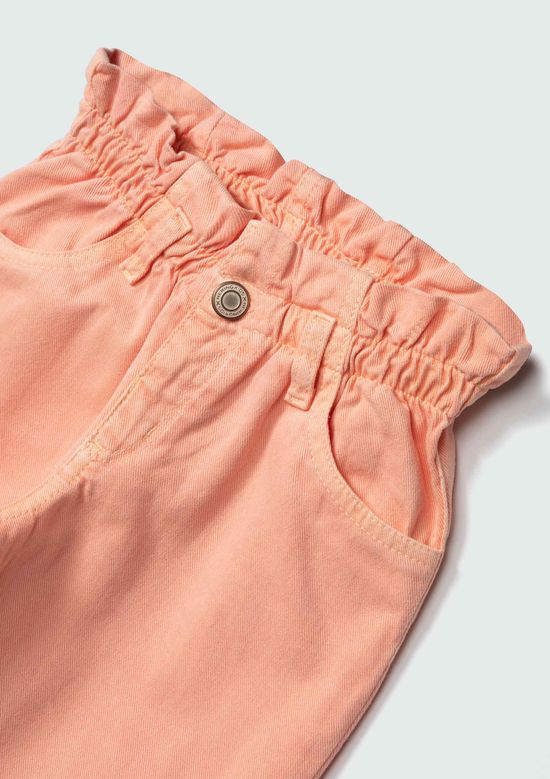 Foto do produto: Calça Menina Toddler Em Sarja Clochard - Laranja