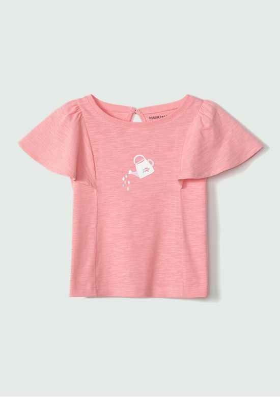 Foto do produto: Blusa Infantil Menina Toddler Com Babado - Rosa