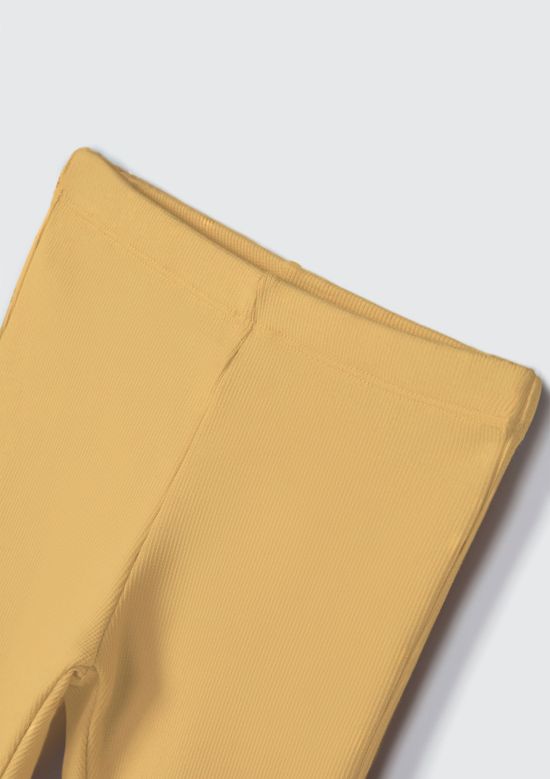 Foto do produto: Calça Básica Legging Infantil Toddler Em Ribana - Amarelo