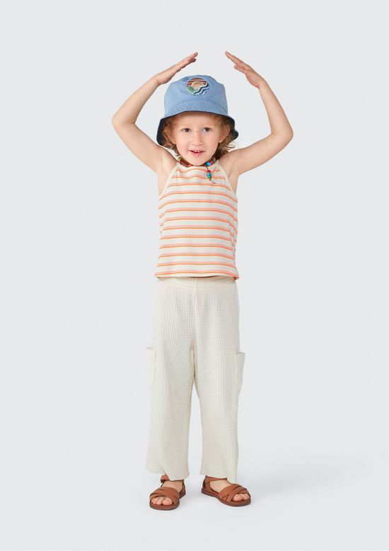 Foto do produto: Calça Infantil Menina Toddler Wide Leg - Bege