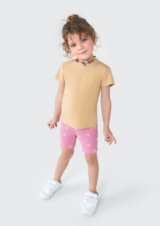 Foto do produto: Bermuda Ciclista Infantil Menina Toddler - Rosa