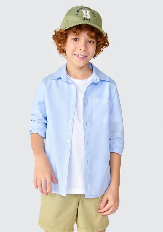 Foto do produto: Boné Infantil Menino Aba Redonda Em Sarja - Verde