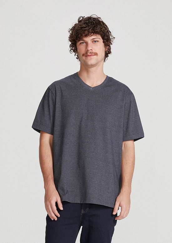 Foto do produto: Camiseta Básica Masculina Manga Curta Comfort Super Cotton - Cinza