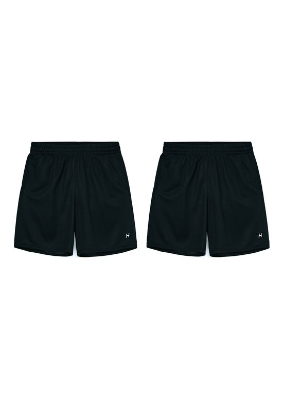 Foto do produto: Kit 2 Bermudas Esportivas Masculinas - Preto