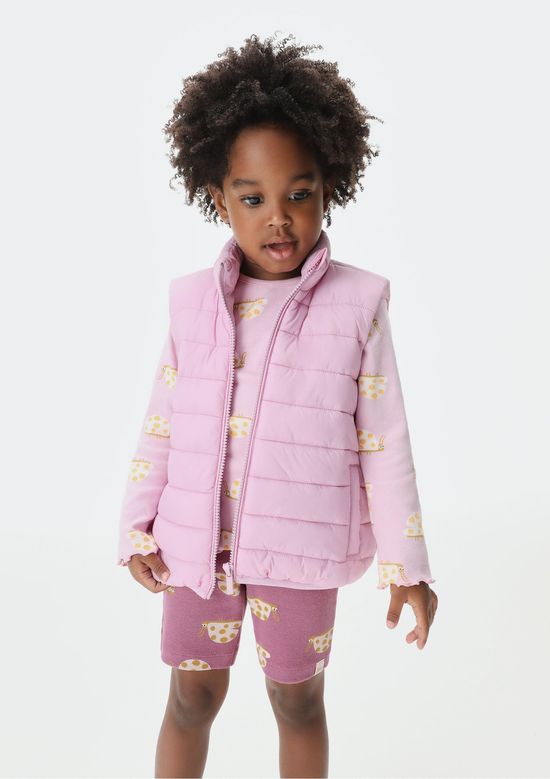 Foto do produto: Blusa Infantil Menina Toddler Estampada - Rosa