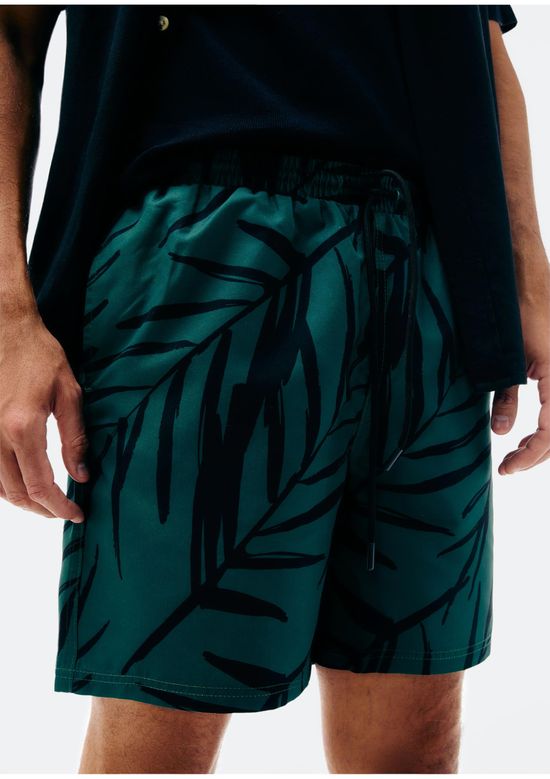 Foto do produto: Shorts Praia Masculino Estampado - Verde