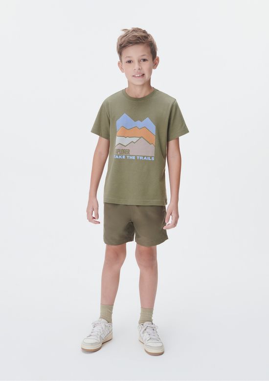 Foto do produto: Shorts Infantil Menino Em Tactel - Verde