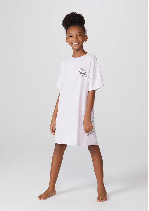 Camisola Infantil Menina Com Estampa Disney Filha - Branco