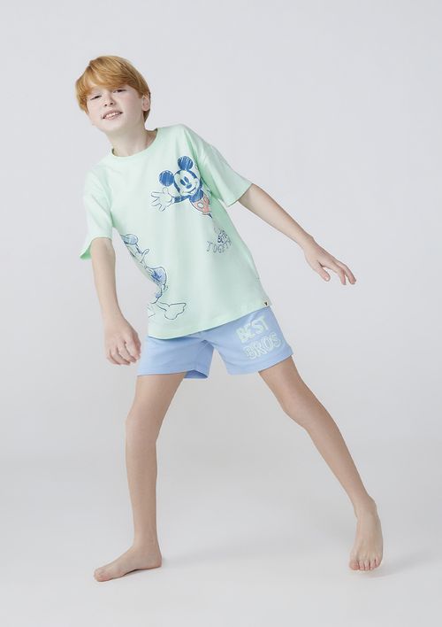 Pijama Infantil Menino Estampado Disney Classic - Azul