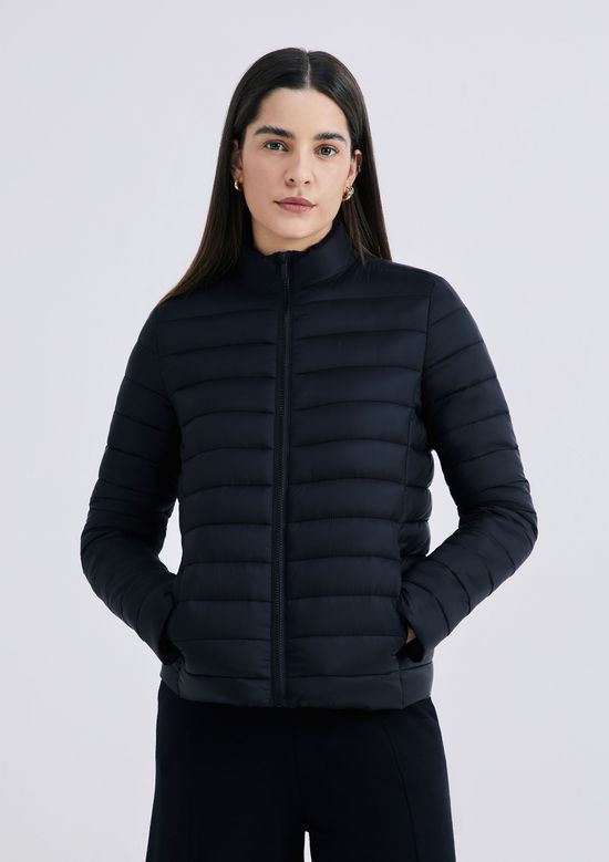 Foto do produto: Jaqueta Básica Feminina Puffer Matelassê - Preto