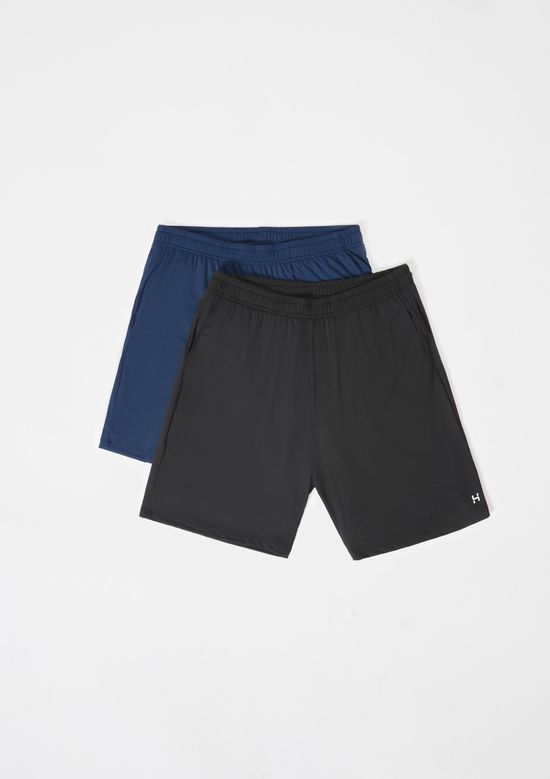 Foto do produto: Kit Com 2 Bermudas Esportivas Básica Masculina - Multicolorido