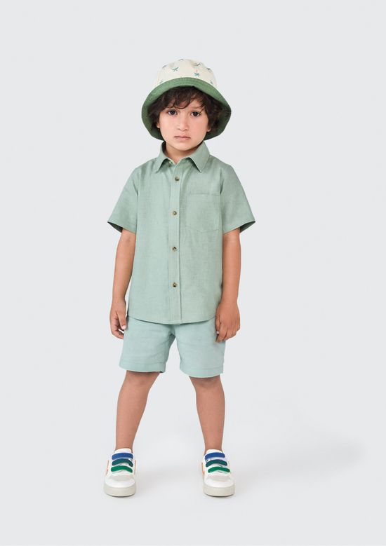 Foto do produto: Camisa Infantil Menino Toddler Manga Curta - Verde