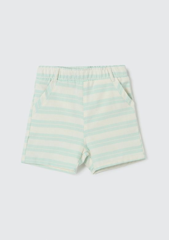 Foto do produto: Shorts Infantil Menino Toddler Regular Em Fio Tinto - Verde