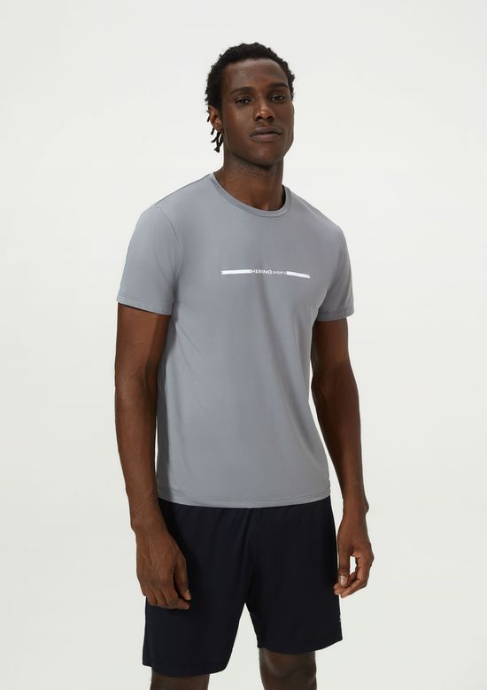 Foto do produto: Camiseta Esportiva Masculina Com Proteção UV 50+ - Cinza