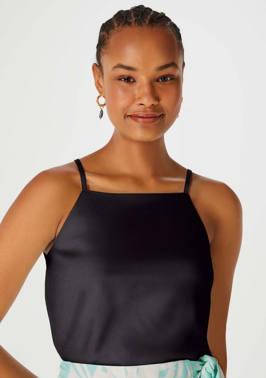 Foto do produto: Regata Feminina Decote Halter Neck - Preto