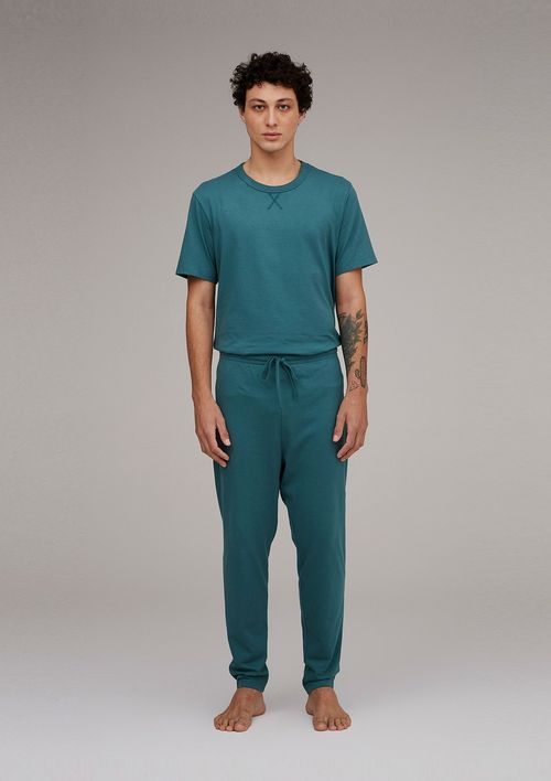 Pijama Longo Masculino Básico Comfort - Verde