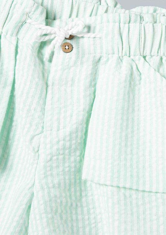 Foto do produto: Shorts Infantil Menina Toddler Listrado - Verde