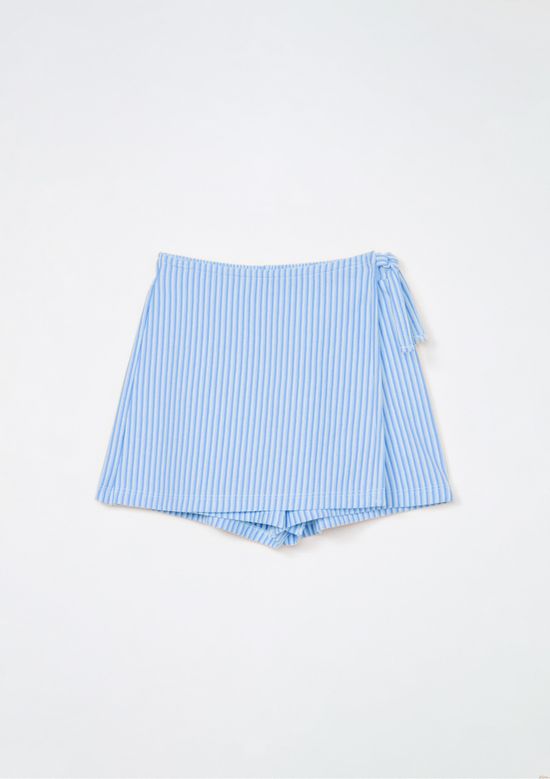 Foto do produto: Shorts Saia Transpassada Infantil Menina - Azul