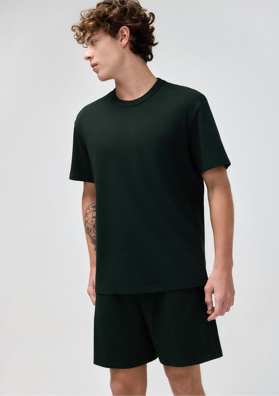 Foto do produto: Pijama Curto Masculino Cós Elástico - Verde