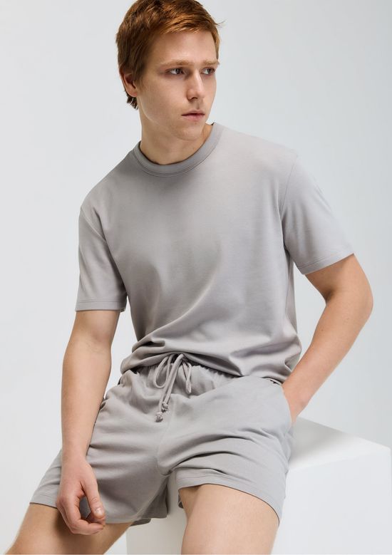 Foto do produto: Pijama Curto Masculino Cós Elástico - Cinza