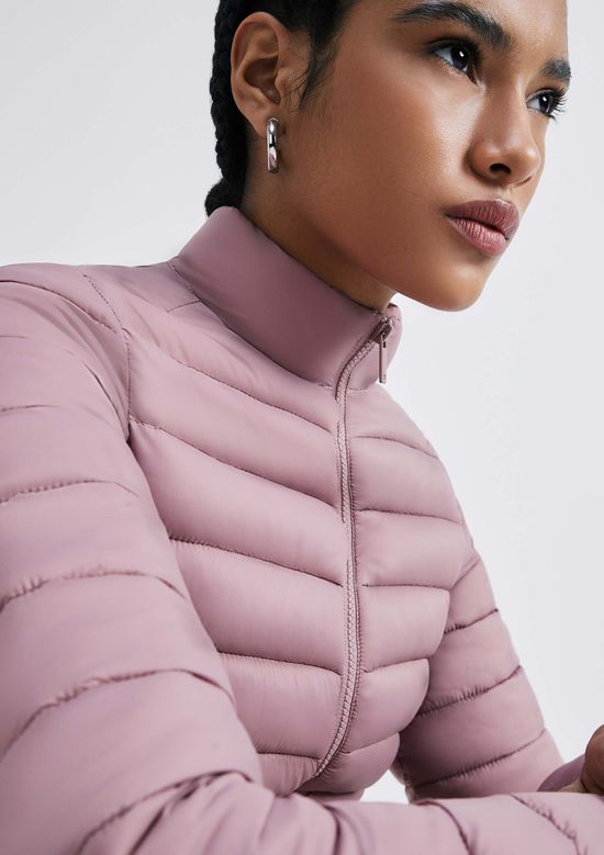 Foto do produto: Jaqueta Básica Feminina Puffer Matelassê - Rosa